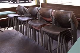 KEILHAUER STACKING PATIO CHAIRS