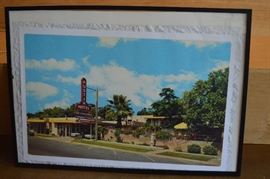 Matted Retro Style Photo of iconic Austin Motel