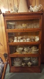 Tiger Oak Barrister Style Bookcase