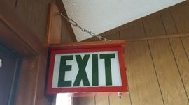 Metal Tin Sign EXIT