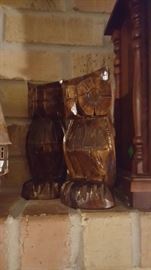 Carved Owls