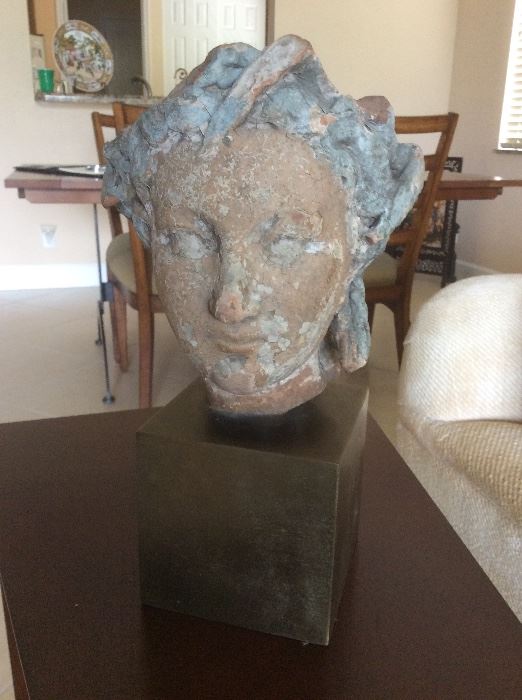 Plaster bust/ head with no signature