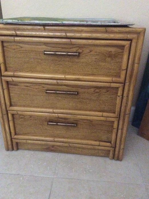 Bamboo 3 drawer chest