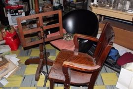 Wood Music Stand & Chair