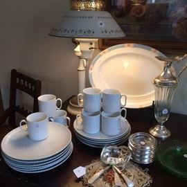 Vintage Tea Toast, Snack Set, Lamp 