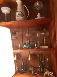 Antique Oil and Kerosene Lamps