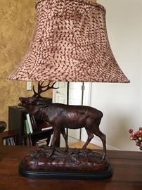 Oklahoma Elk Lamp
