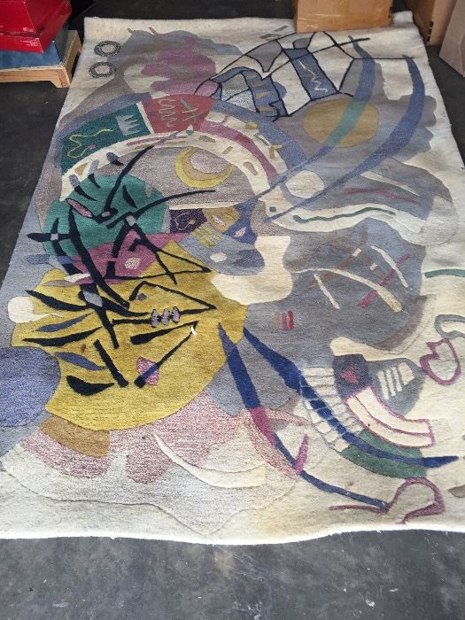 Kandinsky Danish rug.  5' x 7'-9"