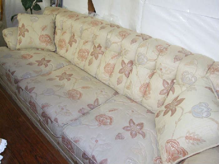 QUALITY FULL SIZE SOFA WITH MATCHING LOVE SOFA.