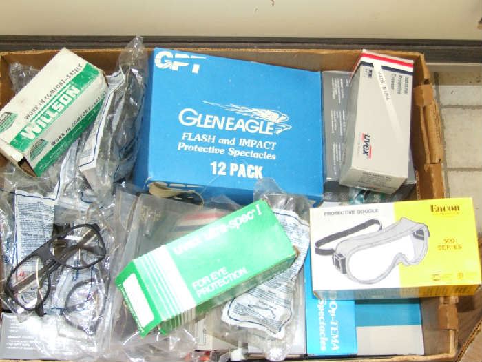 BOXES OF SAFETY GLASSES