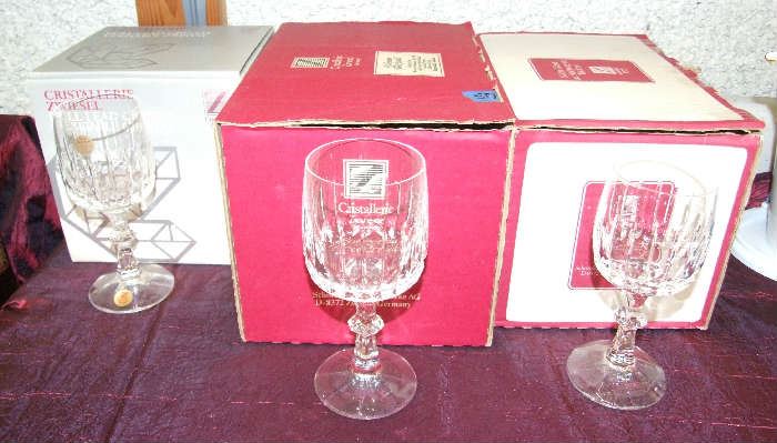 ASSORTED ZWEISS STEMWARE CRYSTAL FROM GERMANY