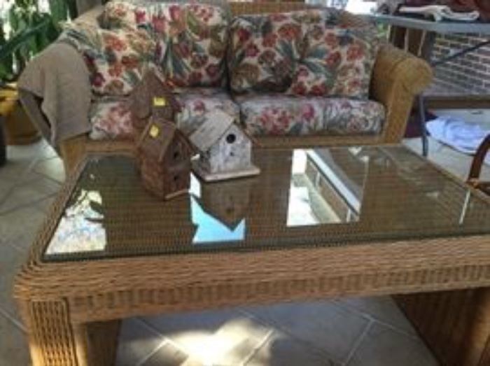 COFFEE TABLE IS SOLD.  LOVE SEAT IS STILL FOR SALE.