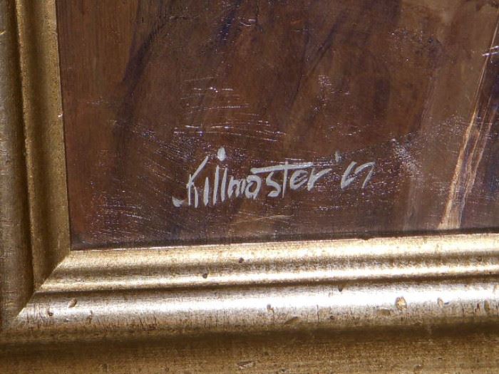 Killmaster signature and date (1967) on next painting