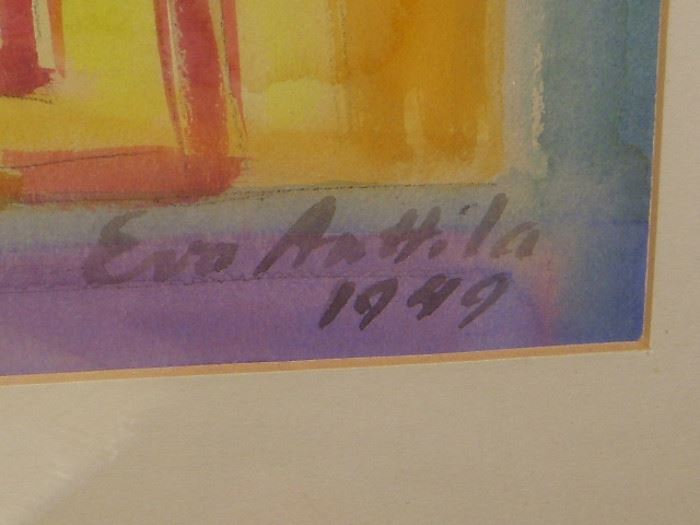 Signature on previous watercolor