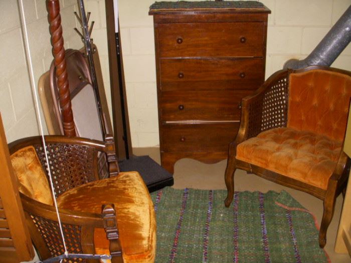 Vintage furniture in the basement