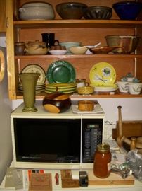 Microwave, Fondu plates, Pottery, etc.