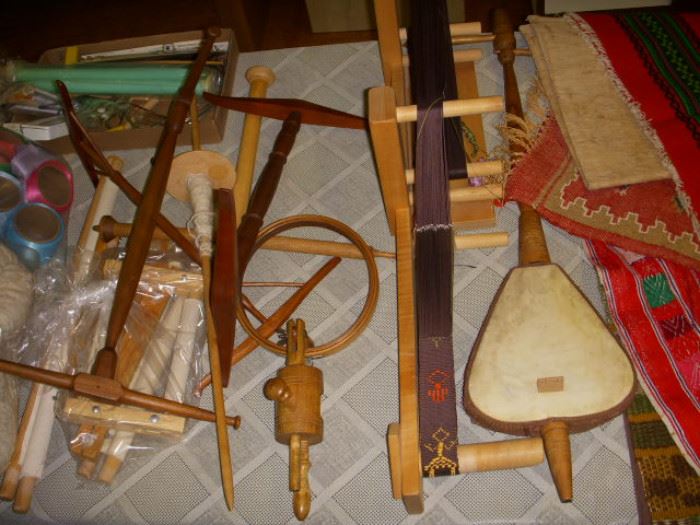 Weaving, spinning, and other craft supplies