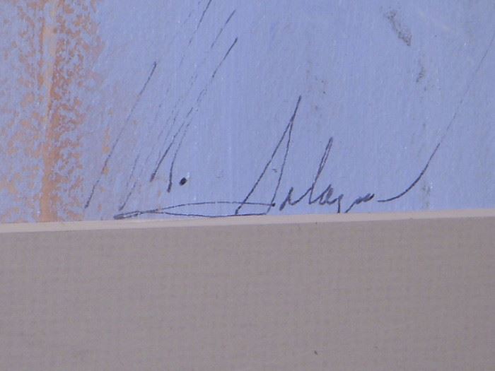 Signature on Salazar painting