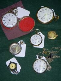 Pocket and pendant watches, both men's and women's