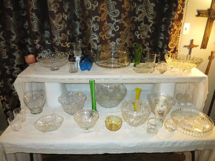 Nice Glassware.  There is Beautiful Crystal On This Table