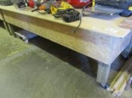 Many Work Tables on Casters