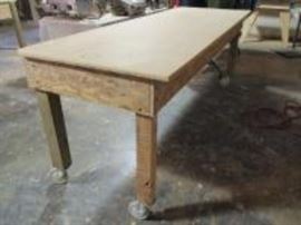 Many Work Tables on Casters
