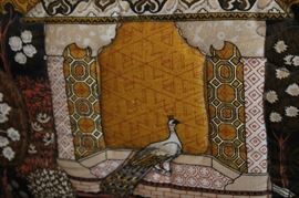 Down Cushion Sofa

Measures 31"tall x 84"wide x 36"deep. Overall excellent condition (we see one hanging thread). Made by W&J Sloane Inc. Upholstered in beautiful asian and peacock design. This sofa was kept in unused room in the house. 