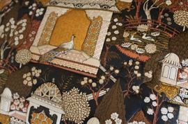 Down Cushion Sofa

Measures 31"tall x 84"wide x 36"deep. Overall excellent condition (we see one hanging thread). Made by W&J Sloane Inc. Upholstered in beautiful asian and peacock design. This sofa was kept in unused room in the house. 