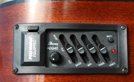 Ibanez Acoustic Guitar

Fishman Equipped Acoustic Guitar, sticker inside reads Ibanez model no. PF5CENT-1001.
Serial no. G00070967. Overall very good condition, comes with On-Stage adjustable height guitar stand as shown in pictures. Model no. 41235