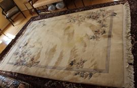 Fine Wool Rug

Some stains, need professional cleaning. Cream colored, floral patterning.
Rug Number: 1001378
Description: Chinese
Size: 6' x 9'
Fiber: 100% wool pile
Annapolis: 62410 CHC
Original Price was: $2995