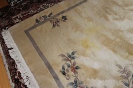 Fine Wool Rug

Some stains, need professional cleaning. Cream colored, floral patterning.
Rug Number: 1001378
Description: Chinese
Size: 6' x 9'
Fiber: 100% wool pile
Annapolis: 62410 CHC
Original Price was: $2995