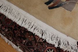 Fine Wool Rug

Some stains, need professional cleaning. Cream colored, floral patterning.
Rug Number: 1001378
Description: Chinese
Size: 6' x 9'
Fiber: 100% wool pile
Annapolis: 62410 CHC
Original Price was: $2995