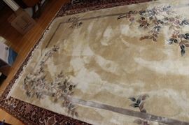 Fine Wool Rug

Some stains, need professional cleaning. Cream colored, floral patterning.
Rug Number: 1001378
Description: Chinese
Size: 6' x 9'
Fiber: 100% wool pile
Annapolis: 62410 CHC
Original Price was: $2995