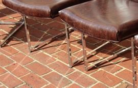 Steel Framed Dining Chair Set

8 chairs total, six without arms and two with arms (captain's chairs). Made by the Jessup Furniture Corporation. Overall very good condition, seem little used and no apparent wear or tear of the material.

All chairs measures 36"tall x 20"wide x 24 1/2"deep.