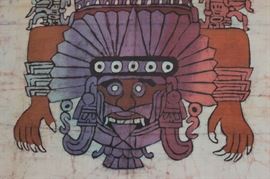 Large Aztec Batik Art Hanging

Very fine material and design. Frame measures 45 3/4"tall x 32 3/4"wide. Art and frame both in excellent condition. Made with Batik treatment. 