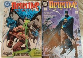 DC Comics and Daily Planet Carousel Toy

Comics include:
Batman: Armageddon 2001. Annual 1991.
Batman: Legends of the Dark Knight. Faith. Part two of three. No. 22. September 1991.
Batman: Legends of the Dark Knight. Gothic. Part one of five. No. 6. April 1990.
Batman: Legends of the Dark Knight. Gothic. Part two of five. No. 7. May 1990.
Batman: Legends of the Dark Knight. Gothic. Part four of five. No. 9. July 1990.
Batman: Legends of the Dark Knight. Gothic. Part five of five. No. 10. Auguest 1990.
Batman: Legends of the Dark Knight. Prey. Part one of five. No. 11. September 1990.
And all other issues shown in photos.

Also includes Schylling Superman Classic Carousel - DAILY PLANET Windup Tin Toy. Comics in overall very good condition. Carousel in very good condition. 