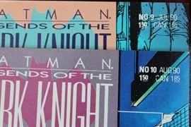 DC Comics and Daily Planet Carousel Toy

Comics include:
Batman: Armageddon 2001. Annual 1991.
Batman: Legends of the Dark Knight. Faith. Part two of three. No. 22. September 1991.
Batman: Legends of the Dark Knight. Gothic. Part one of five. No. 6. April 1990.
Batman: Legends of the Dark Knight. Gothic. Part two of five. No. 7. May 1990.
Batman: Legends of the Dark Knight. Gothic. Part four of five. No. 9. July 1990.
Batman: Legends of the Dark Knight. Gothic. Part five of five. No. 10. Auguest 1990.
Batman: Legends of the Dark Knight. Prey. Part one of five. No. 11. September 1990.
And all other issues shown in photos.

Also includes Schylling Superman Classic Carousel - DAILY PLANET Windup Tin Toy. Comics in overall very good condition. Carousel in very good condition. 