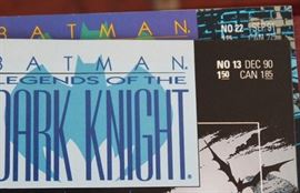 DC Comics and Daily Planet Carousel Toy

Comics include:
Batman: Armageddon 2001. Annual 1991.
Batman: Legends of the Dark Knight. Faith. Part two of three. No. 22. September 1991.
Batman: Legends of the Dark Knight. Gothic. Part one of five. No. 6. April 1990.
Batman: Legends of the Dark Knight. Gothic. Part two of five. No. 7. May 1990.
Batman: Legends of the Dark Knight. Gothic. Part four of five. No. 9. July 1990.
Batman: Legends of the Dark Knight. Gothic. Part five of five. No. 10. Auguest 1990.
Batman: Legends of the Dark Knight. Prey. Part one of five. No. 11. September 1990.
And all other issues shown in photos.

Also includes Schylling Superman Classic Carousel - DAILY PLANET Windup Tin Toy. Comics in overall very good condition. Carousel in very good condition. 