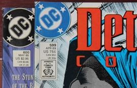 DC Comics and Daily Planet Carousel Toy

Comics include:
Batman: Armageddon 2001. Annual 1991.
Batman: Legends of the Dark Knight. Faith. Part two of three. No. 22. September 1991.
Batman: Legends of the Dark Knight. Gothic. Part one of five. No. 6. April 1990.
Batman: Legends of the Dark Knight. Gothic. Part two of five. No. 7. May 1990.
Batman: Legends of the Dark Knight. Gothic. Part four of five. No. 9. July 1990.
Batman: Legends of the Dark Knight. Gothic. Part five of five. No. 10. Auguest 1990.
Batman: Legends of the Dark Knight. Prey. Part one of five. No. 11. September 1990.
And all other issues shown in photos.

Also includes Schylling Superman Classic Carousel - DAILY PLANET Windup Tin Toy. Comics in overall very good condition. Carousel in very good condition. 