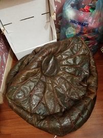 leather poofs from Egypt