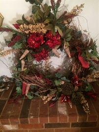 One of several large wreaths