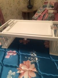 White bed tray