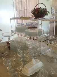 Party plates and other glassware