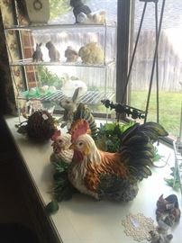 Selection of roosters and rabbits