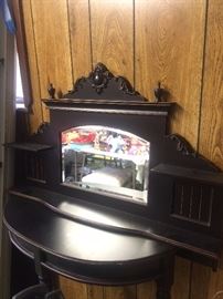 Table; ornate mirror