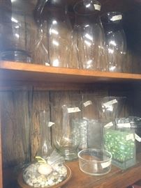Vases and hurricane lamp/candle covers