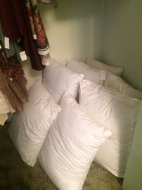 Many pillows