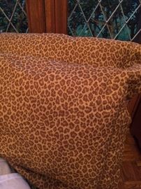 Animal print accent pillows