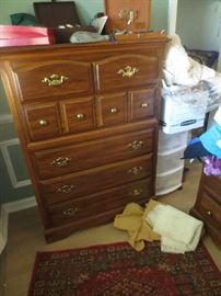 Chest of drawers with matching nightstand