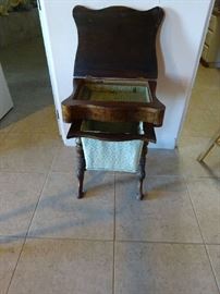 Antique sewing table